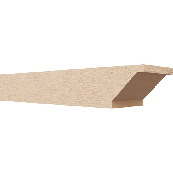 Ekena Millwork 6in. W x 4in. H x 24in. L Burlington Woodgrain TimberThane Rafter Tail, Primed Tan RFTUR06X04X24BURRCPR - main